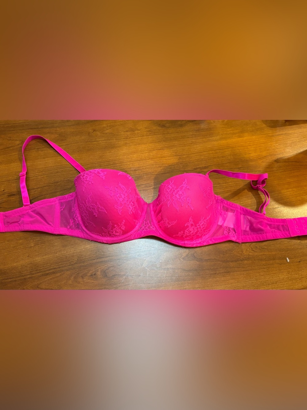 Women's H&M Balconette Padded Push-up Bra, size 34D